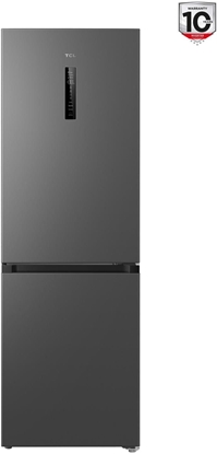 Attēls no TCL Refrigerator | RP340BSD1 | Energy efficiency class D | Free standing | Combi | Height 185 cm | No Frost system | Fridge net capacity 223 L | Freezer net capacity 117 L | Display | 35 dB | Grey