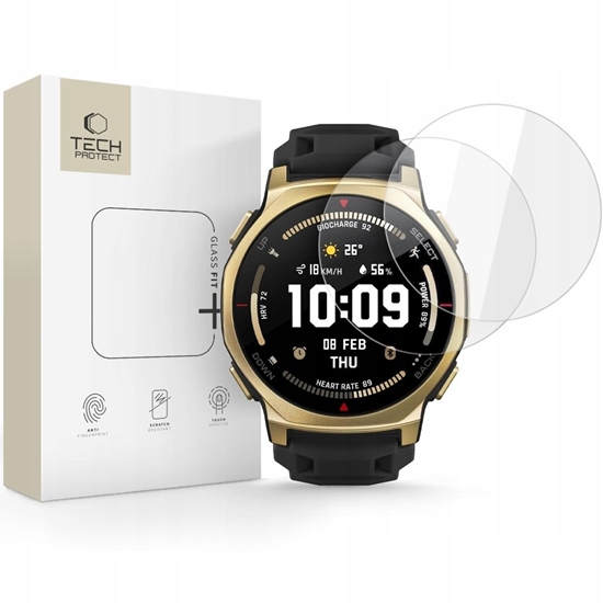 Picture of Tech-Protect Szko hartowane Glass Fit+ do Amazfit T-rex 3 Pro 44mm Clear [2 PACK]