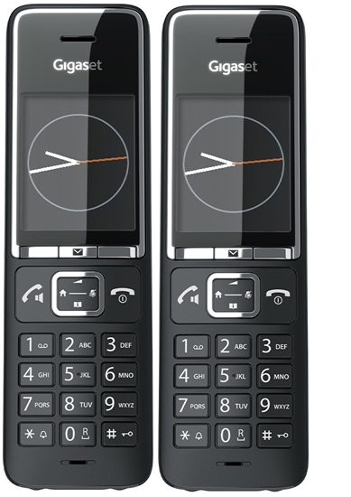 Изображение Telefon stacjonarny Gigaset Comfort 550HX duo czarny/chromowy