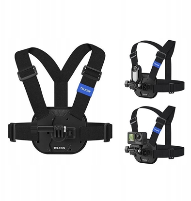 Attēls no Telesin Szelki Chest Mount Uchwyt Na Klatk Do Apple Iphone 16 Pro Max Gopro Dji / S2-cgp-02