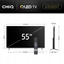 Picture of Telewizor CHiQ U55QST TV 55, UHD, QLED, Google TV, DLG 120 Hz, Dolby Audio, Frameless, metaliczna