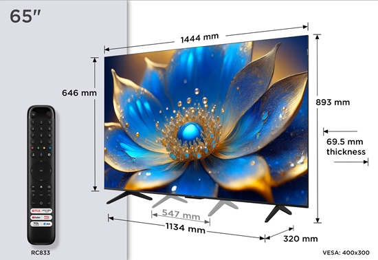 Изображение Telewizor TCL Telewizor TCL 65P71K 65" qled, google tv