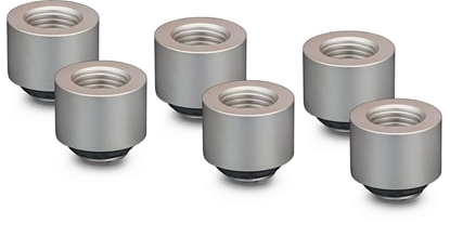 Picture of Thermal Grizzly DeltaMate Extender Fitting - MF14, matt nickel, opakowanie 6 sztuk