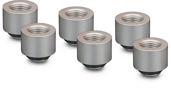 Picture of Thermal Grizzly DeltaMate Extender Fitting - MF14, matt nickel, opakowanie 6 sztuk