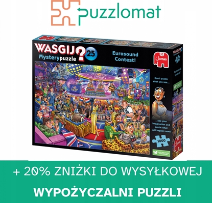 Attēls no Tm Toys Puzzle 1000 elementów Wasgij Eurowizja