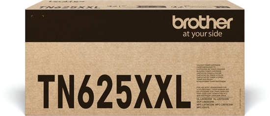 Picture of BROTHER TN625XXLBK SUPER HIGH YIELD TONER CARTRIDGE, BLACK, 5,500 PAGES