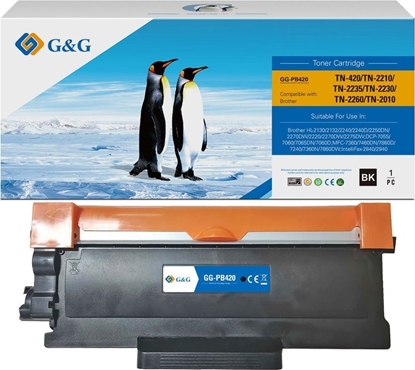 Attēls no Toner G&G kompatybilny toner z Brother TN2210, TN420,TN2235, TN2230, TN2260, TN20, NT-PB420, black, 1200s
