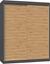 Изображение Topeshop SZAFA PRZESUWNA IGA 160 CM DRZWI PRZESUWNE ANTRACYT DB ARTISAN