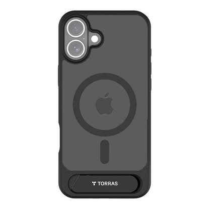 Изображение Torras Etui Torras Pstand Series dla iPhone 16 Plus (Czarny)