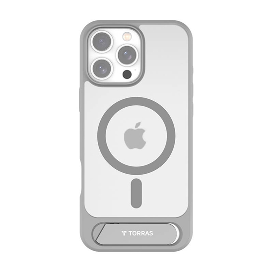 Изображение Torras Etui Torras Pstand Series dla iPhone 16 ProMax (Szare)