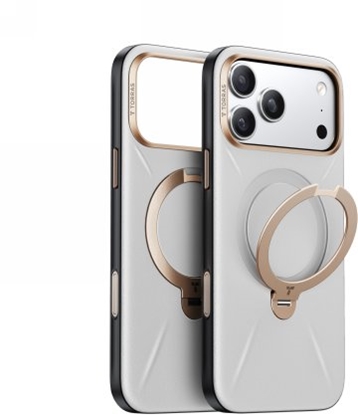 Изображение TORRAS QPro Leather - etui do iPhone 17 Pro Max kompatybilne z MagSafe (pearl gray)