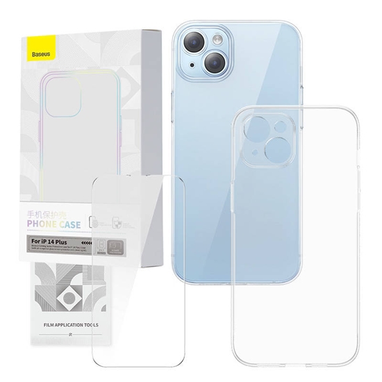 Picture of Transparent Case and Tempered Glass set Baseus Cor