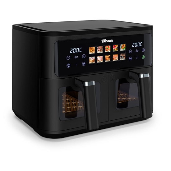 Picture of Tristar Double Basket Airfryer | FR-9075 | Power 2500 W | Capacity 9 L | Hot air technology | Black