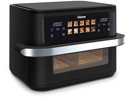 Picture of Tristar Dualzone Flex Airfryer | FR-9078 | Power 2800 W | Capacity 10 L | Hot air technology | Black