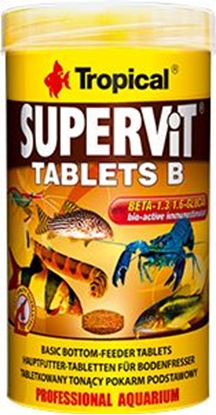 Изображение Tropical Pokarm dla rybek Supervit Tablets B 250ml/830szt. (20634)
