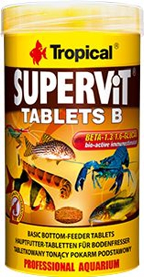 Picture of Tropical Pokarm dla rybek Supervit Tablets B 250ml/830szt. (20634)