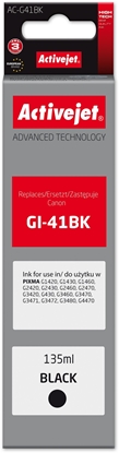 Attēls no Tusz Activejet Activejet AC-G41Bk Buteleczka z tuszem z atramentem (zamiennik Canon GI-41BK 4528C001; Supreme; 135 ml; czarny)