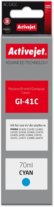 Attēls no Tusz Activejet Activejet AC-G41C Tusz Buteleczka z atramentem (zamiennik Canon GI-41C 4543C001; Supreme; 70 ml; niebieski)