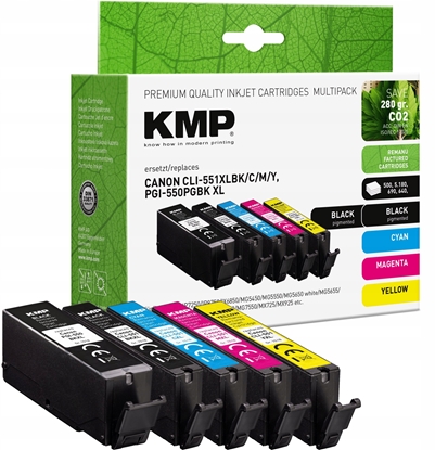 Picture of Tusz KMP Multipack compatible with Canon PGI-550/CLI-551 XL