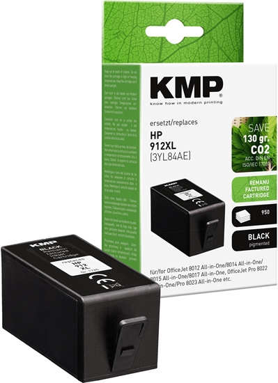 Изображение Tusz KMP Patrone HP HP912XL 3YL84AE black H188X 950 stron remanufactured