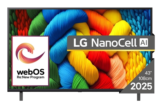 Picture of TV Set|LG|43 "|4K Ultra HD|3840 x 2160 pixels|Flat|16:9|LED|43NANO80A3B