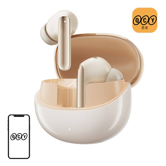 Picture of TWS QCY MeloBuds Pro HT08 headphones, ANC (gold)