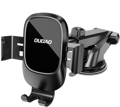 Изображение Uchwyt samochodowy grawitacyjny do smartfona z przyssawk na szyb desk - czarny Uchwyt samochodowy grawitacyjny do smartfona z przyssawk na szyb desk - czarny