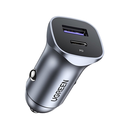 Attēls no UGREEN A+C Dual-Port Car Charger PD30W+SCP22.5W
