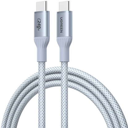 Изображение Ugreen Kabel USB-C Ugreen L534 PD 240W, 480Mbps, 1m (srebrny)