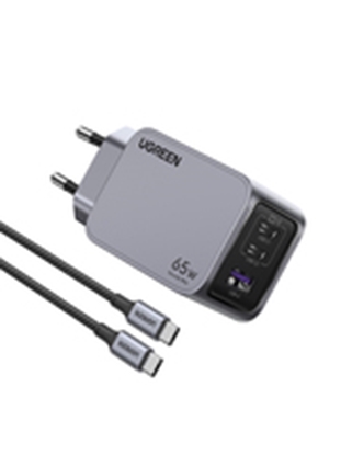 Picture of Ugreen Nexode Pro USB-A+2 USB-C 65W Mini GaN Fast Charger Set Grey