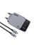 Attēls no Ugreen Nexode Pro USB-A+2 USB-C 65W Mini GaN Fast Charger Set Grey