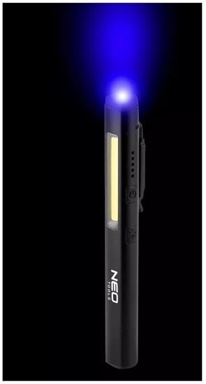 Picture of Ultravioletās 365nm gaismas lukturītis ar pārbaudes lampu, lāzeru,mazo lukturīti | Uzlādējams 800mAh
