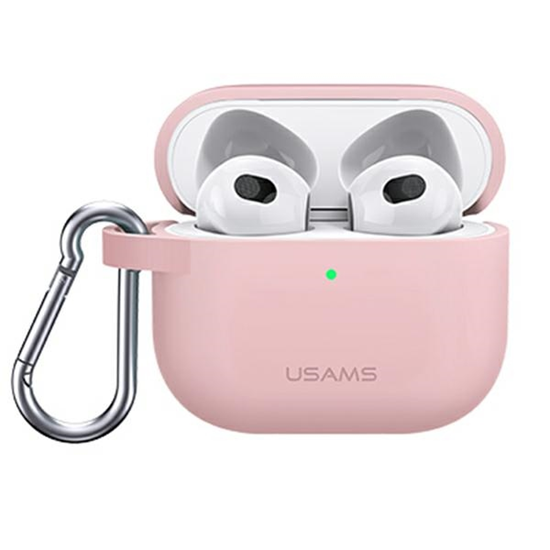 Picture of USAMS Etui ochronne do AirPods 3 silicon różowy|pi