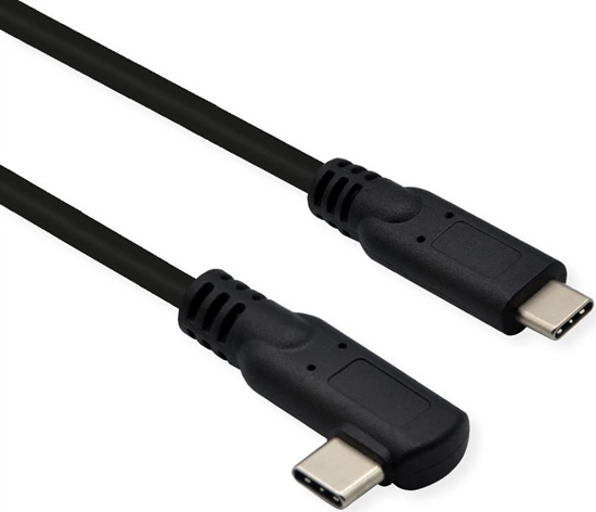 Picture of USB 3.2 Gen 2x2, PD20V5A, kabelis 20Gbit/s, melns, 1m, Roline