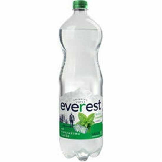 Изображение Ūdens EVEREST ar piparmētru, gāzēts, PET, 1.5l (DEP)