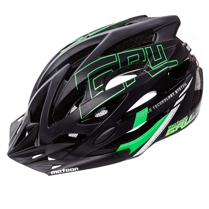 Изображение Velosipēdistu aizsargķivere Gruver L 58-61 cm black / green