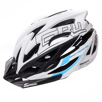 Изображение Velosipēdistu aizsargķivere Gruver L 58-61 cm white / black / blue