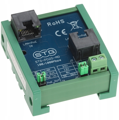 Attēls no Vention ADAPTER ZASILANIA POE STG-PD20-AD STG