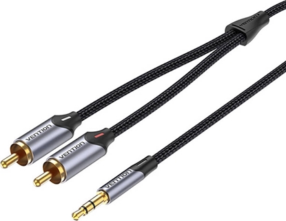 Attēls no Vention Jack 3.5mm - RCA (Cinch) Cable x2 3m Gray (BCNBI)