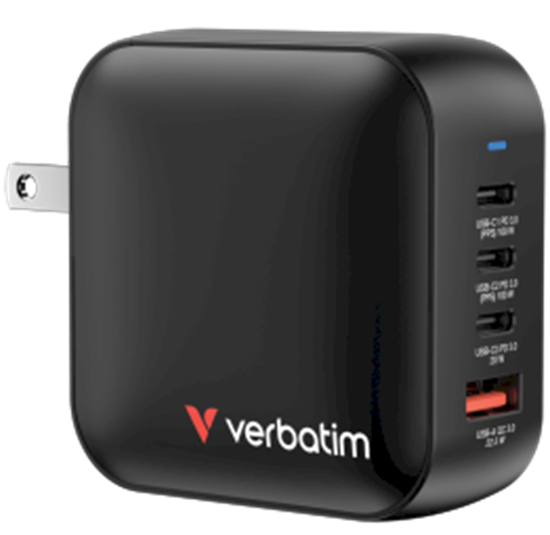 Picture of Verbatim Mini GaN Charger 100W 3xUSB-C PD, 1xUSB-A QC 3.0 32231
