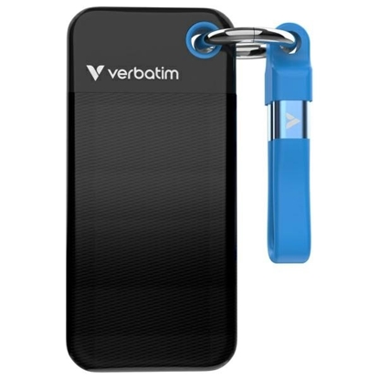 Attēls no Verbatim Pocket SSD USB 3.2  2TB Black/Blue                 32195