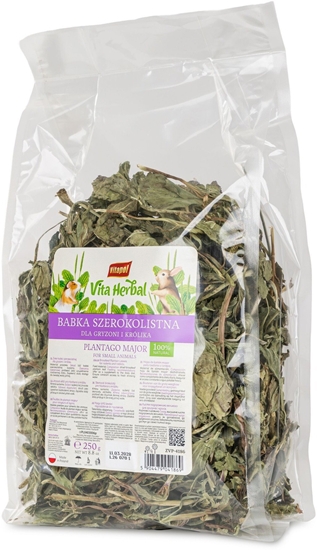 Изображение Vitapol Vita Herbal Plantain leaves dla gryzoni i królika 250g