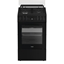 Изображение Whirlpool Cooker | W5G8LMSWTB | Hob type Gas | Oven type Electric | Black | Width 50 cm | Depth 60 cm | 60 L