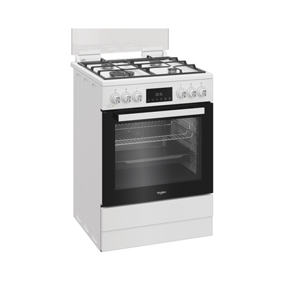Attēls no Whirlpool Cooker | W6G8LMSWW | Hob type Gas | Oven type Electric | White | Width 60 cm | Depth 60 cm | 72 L