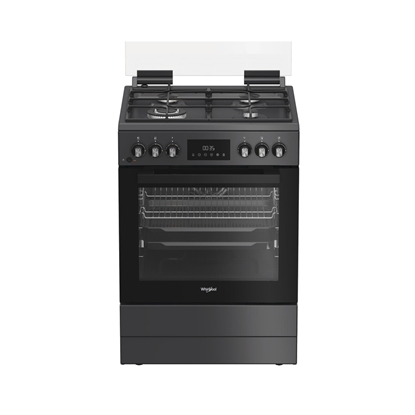 Attēls no Whirlpool Cooker | W6G8LSSAWTA | Hob type Gas | Oven type Electric | Anthracite | Width 60 cm | Depth 60 cm | 72 L