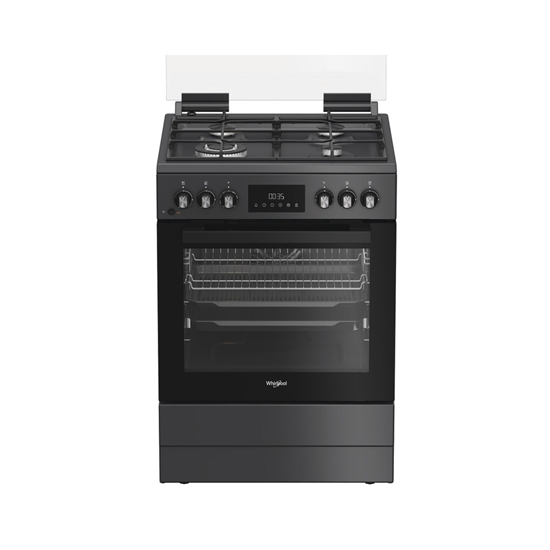 Picture of Whirlpool Cooker | W6G8LSSAWTA | Hob type Gas | Oven type Electric | Anthracite | Width 60 cm | Depth 60 cm | 72 L
