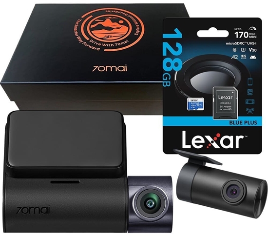 Picture of Wideorejestrator 70mai Wideorejestrator 70mai Dash Cam A410-1 set + karta Lexar 128GB
