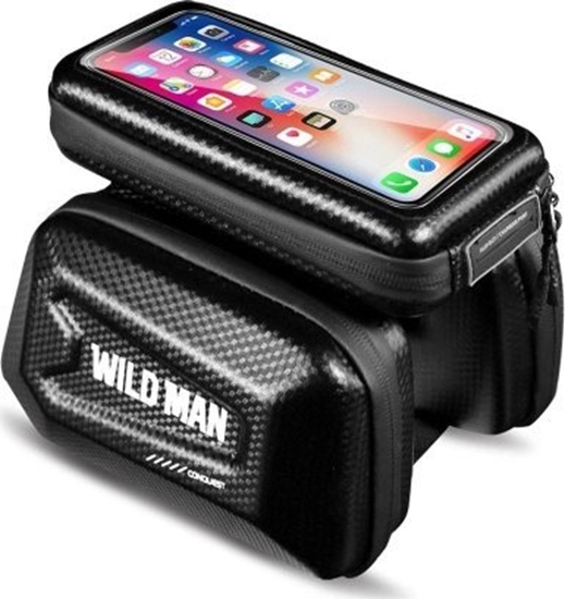 Picture of WildMan WILDMAN sakwa rowerowa na ram na zamek  E6S 1,2L ( 4" - 7" ) czarna