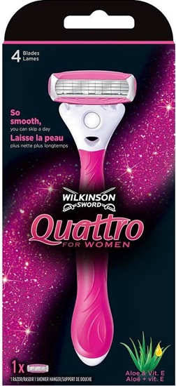 Picture of Wilkinson  Quattro For Women maszynka do golenia z wymiennymi ostrzami dla kobiet 1szt
