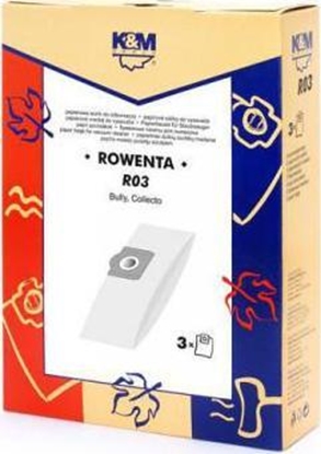 Attēls no Worek do odkurzacza König & Meyer K&M ROWENTA R03 (3szt.) Worki do odkurzaczy ROWENTA ZR814